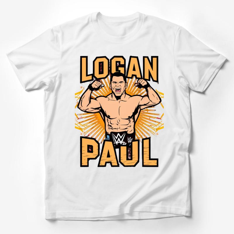 Athletic-Inspired Logan Paul Graphic Tee, Bold Wrestler Design, Casual Wear Unisex T-Shirt Male T-Shirt