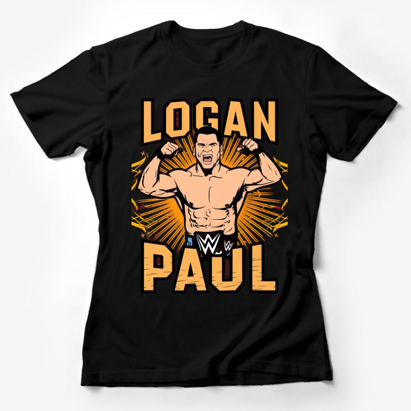 Athletic-Inspired Logan Paul Graphic Tee, Bold Wrestler Design, Casual Wear Unisex T-Shirt Female T-Shirt