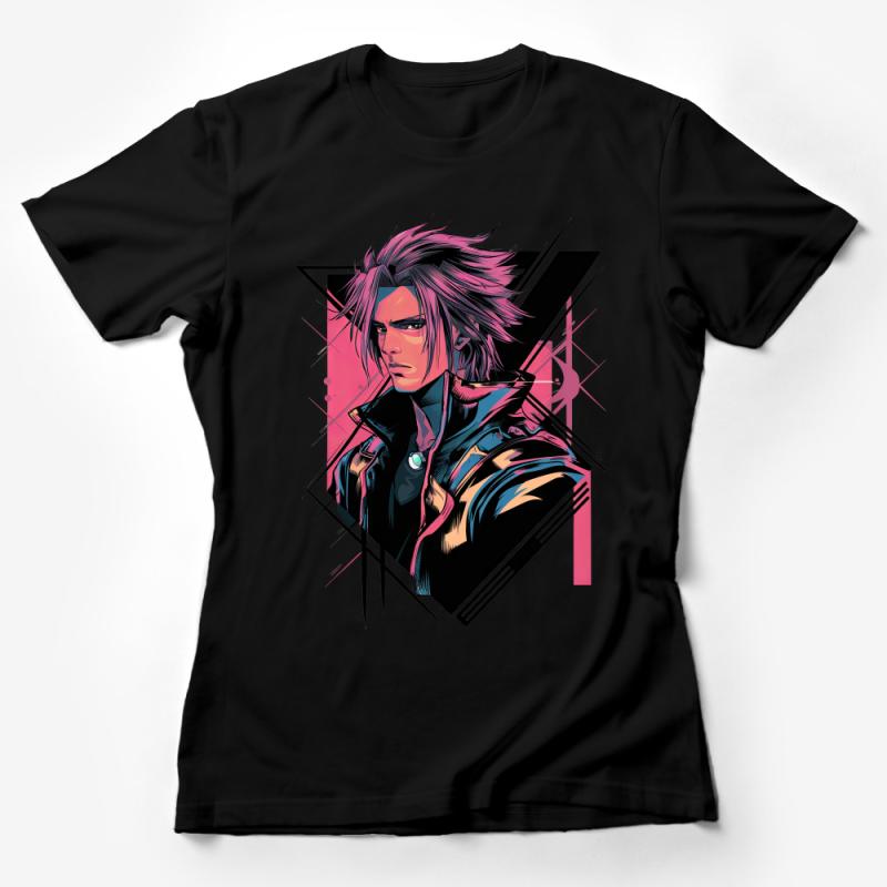 Vibrant Anime Character T-Shirt, Cool Manga Graphic Tee, Unisex Fashion Streetwear, Unique Gift for Anime Lovers Female T-Shirt