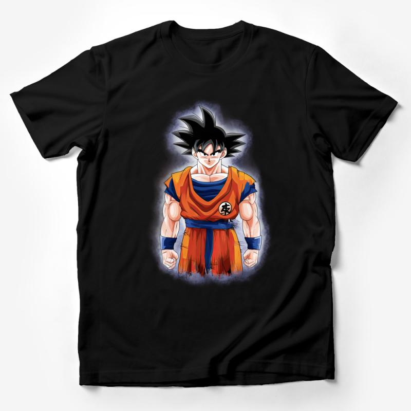 Anime Inspired Super Saiyan Graphic Tee, Unisex Manga Character T-Shirt, Casual Cosplay Apparel, Fan Gift Idea Male T-Shirt