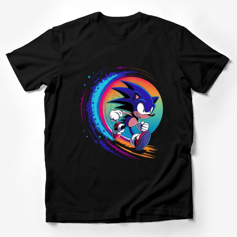 Colorful Sonic the Hedgehog Graphic Tee, Unisex Gamer T-Shirt, Retro Gaming Apparel, Vintage Style Comfort Wear Male T-Shirt