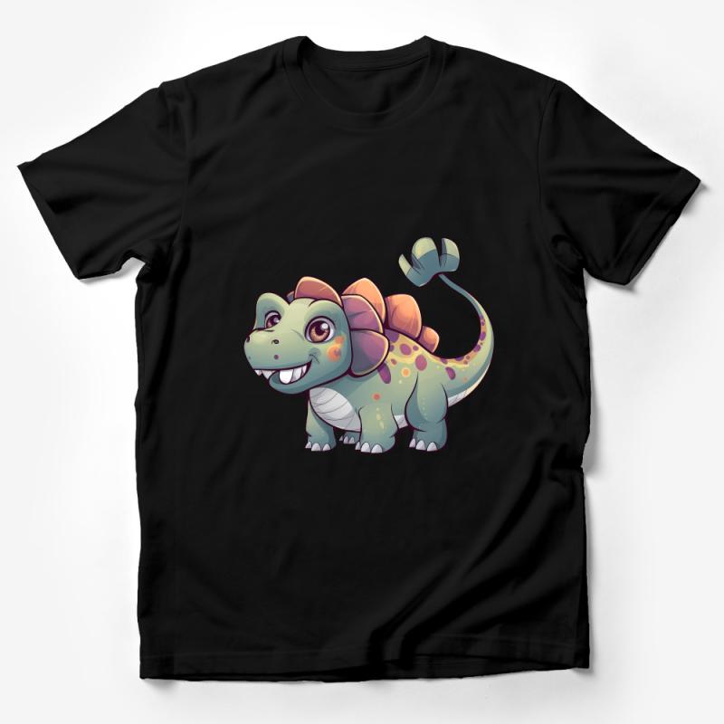 Cute Dinosaur Cartoon T-Shirt, Colorful Dino Graphic Tee, Fun Unisex Kids Shirt, Stylish Children's Clothing, Gift for Boys and Girls Male T-Shirt