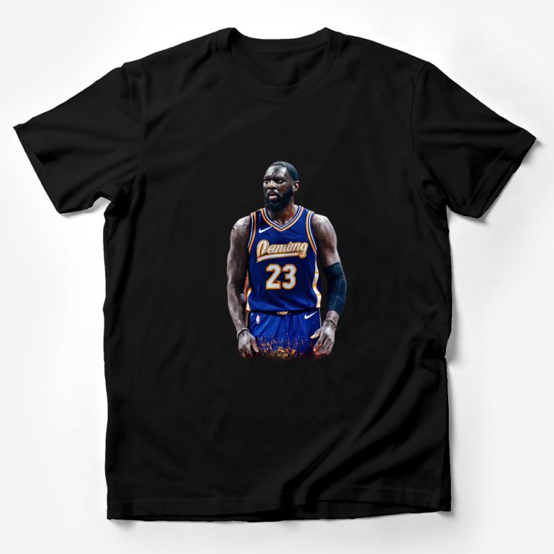 Men's Basketball Star Graphic T-Shirt, Athletic Casual Wear, Sports Fan Apparel, Trendy Urban Style Tee Male T-Shirt