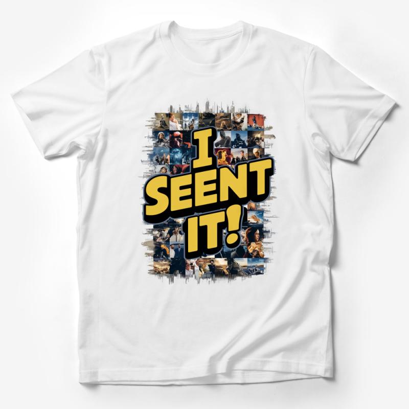 Movie Collage Graphic Tee I Seent It! - Unisex T-Shirt, Film Buff Shirt, Cinema Lover Gift Idea Male T-Shirt