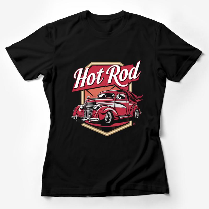 Vintage Hot Rod T-Shirt, Classic Car Enthusiast Tee, Retro Automotive Apparel, Collector's Casual Wear, Unique Gift for Car Lovers Female T-Shirt