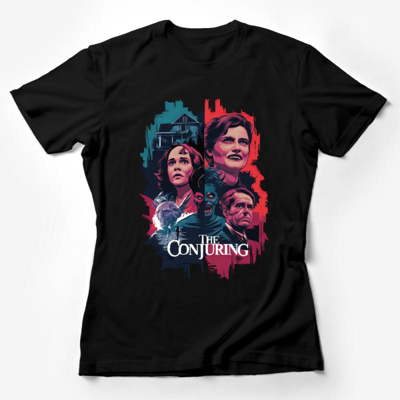 Horror Movie Inspired Graphic Tee, The Conjuring Fan Art T-Shirt, Unisex Apparel Female T-Shirt