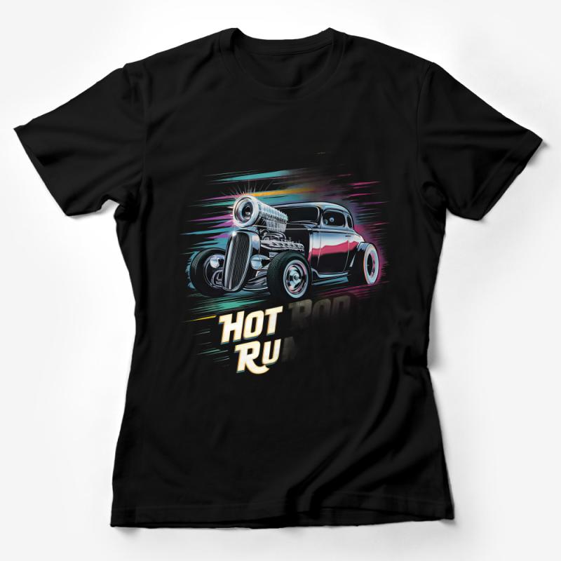 Vintage Hot Rod Rumble T-Shirt, Classic Car Enthusiast Tee, Retro Automobile Graphic Shirt, Unisex Female T-Shirt