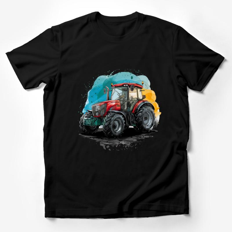 Farm Life Tractor T-Shirt, Vintage Tractor Graphic Tee, Country Style Agriculture Shirt, Colorful Farmer Top, Unisex Cotton Tee Gift Male T-Shirt