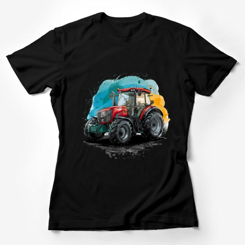 Farm Life Tractor T-Shirt, Vintage Tractor Graphic Tee, Country Style Agriculture Shirt, Colorful Farmer Top, Unisex Cotton Tee Gift Female T-Shirt