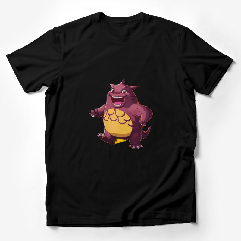 Cute Monster Cartoon T-Shirt, Unisex Graphic Tee, Fun Creature Design, Casual Wear for All Ages Male T-Shirt