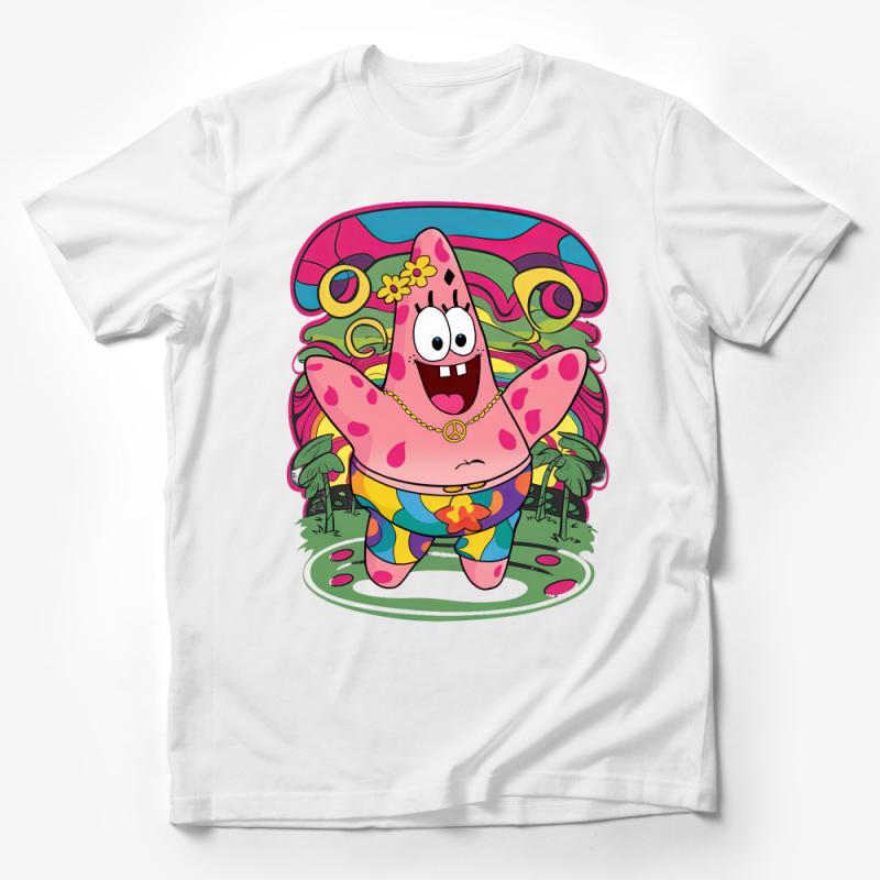 Colorful Cartoon Character T-Shirt, Fun Summer Outfit, Novelty Graphic Tee, Vibrant Kids Fashion Top, Casual Wear Male T-Shirt