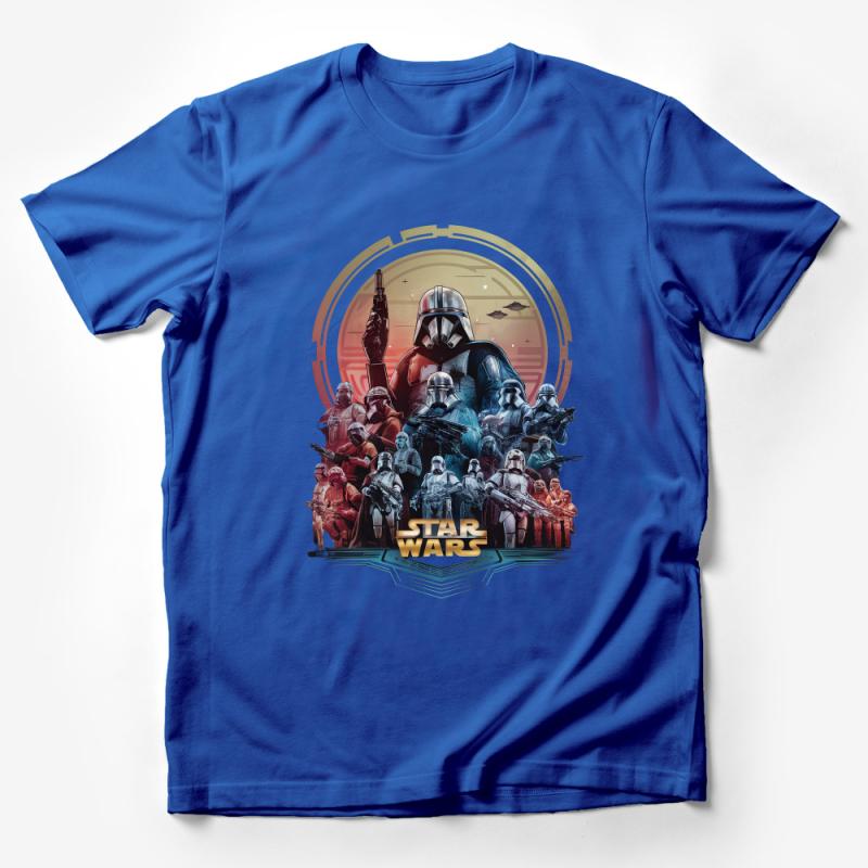 Galactic Empire Fan T-Shirt, Sci-Fi Space Saga Graphic Tee, Unisex Adult Clothing, Movie Enthusiast Casual Shirt Male T-Shirt