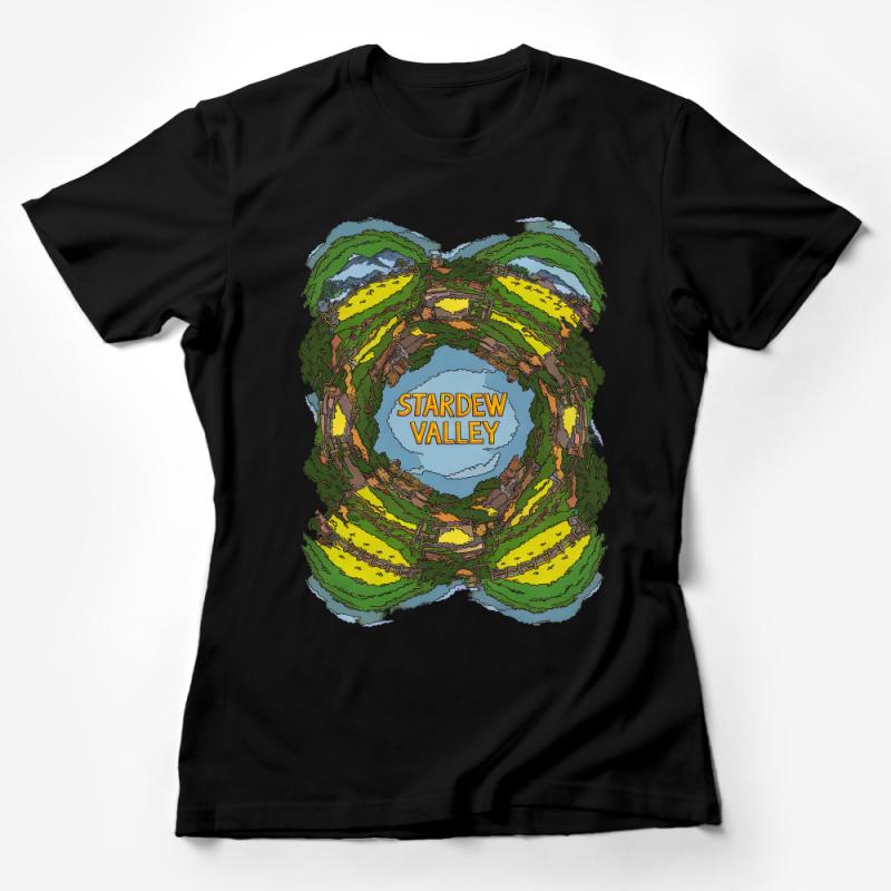 Stardew Valley Inspired T-Shirt, Unique Farming Game Graphic Tee, Gift for Gamers Female T-Shirt