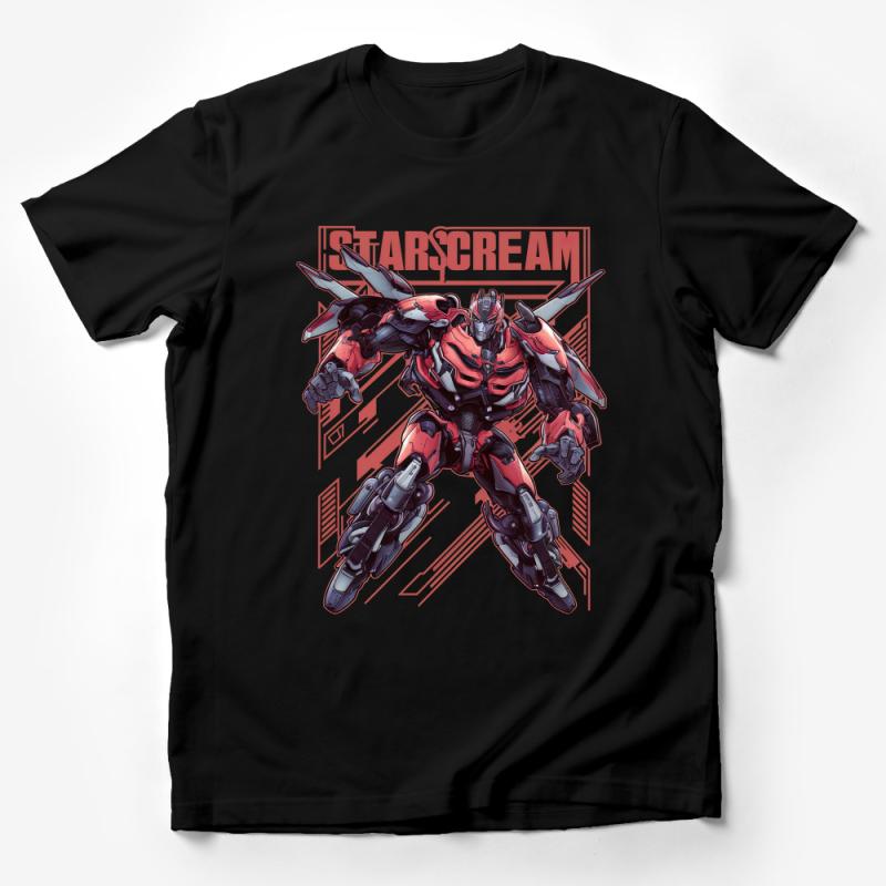 Transformer Starscream T-Shirt, Mech Warrior Robot Tee, Graphic Sci-Fi Shirt, Unisex Adult Clothing, Casual Geek Wear, Cool Gift Idea Male T-Shirt