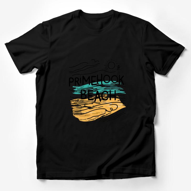 Prime Hook Beach Graphic Tee, Summer Vacation T-Shirt, Coastal Casual Wear, Unisex Beachwear Male T-Shirt