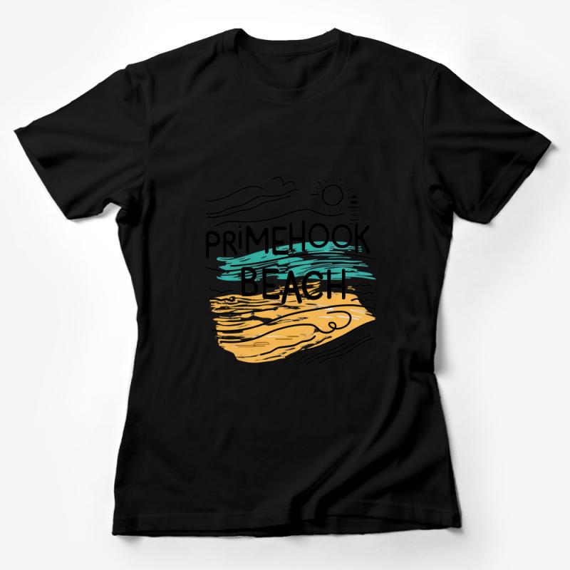 Prime Hook Beach Graphic Tee, Summer Vacation T-Shirt, Coastal Casual Wear, Unisex Beachwear Female T-Shirt