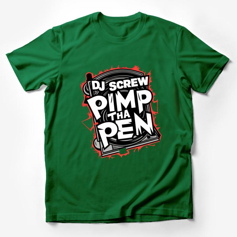 DJ Screw Pimp Tha Pen Graphic Tee, Hip-Hop Icon Inspired T-Shirt, Unisex Music Fan Apparel, Street Style Cotton Shirt, Urban Wear Top Male T-Shirt