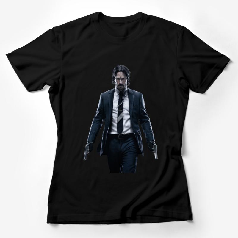 Action Hero Inspired T-Shirt, Cool Movie Character Graphic Tee, Men's Fashion, Unique Gift for Fans, Casual Streetwear, High-Quality Cotton Female T-Shirt