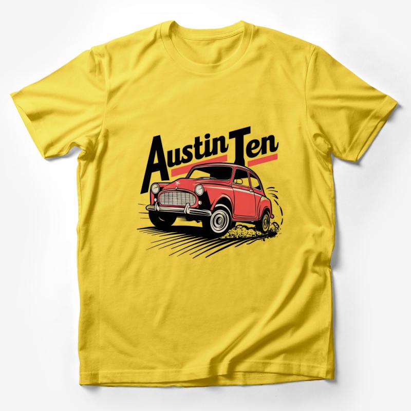 Vintage Austin Ten Car T-Shirt, Classic British Vehicle Tee, Retro Automotive Enthusiast Gift, Unisex Adult Clothing Male T-Shirt