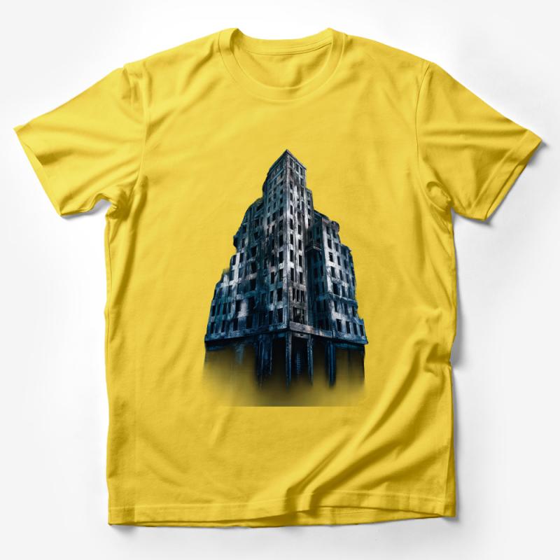 Urban Explorer T-Shirt, Cool Abandoned Building Graphic Tee, Urban Photography Shirt, Unisex Apparel Male T-Shirt