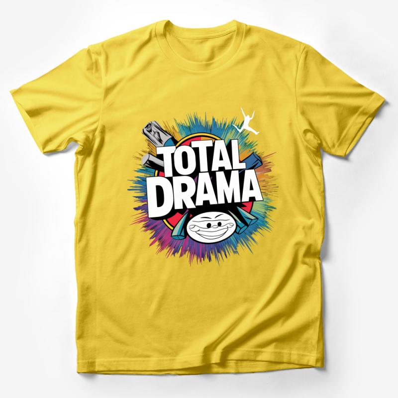 Total Drama Cartoon Fan T-Shirt, Colorful Unisex Graphic Tee, 90s Kids Nostalgia, Vibrant Casual Wear Male T-Shirt