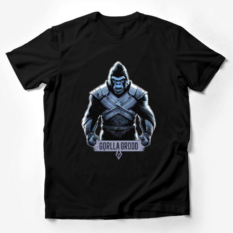 Men's Gorilla Graphic Tee, Cool Blue Ape Illustration T-Shirt, Unique Gorilla Character Shirt, Casual Streetwear Male T-Shirt