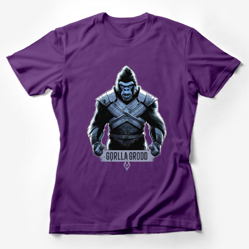 Men's Gorilla Graphic Tee, Cool Blue Ape Illustration T-Shirt, Unique Gorilla Character Shirt, Casual Streetwear Female T-Shirt