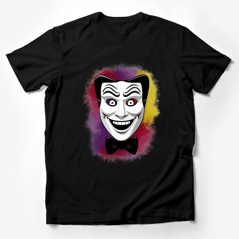 Vibrant Joker Face T-Shirt, Colorful Villain Tee, Comic Book Character Shirt, Unique Graphic Design Top, Unisex Tee Male T-Shirt