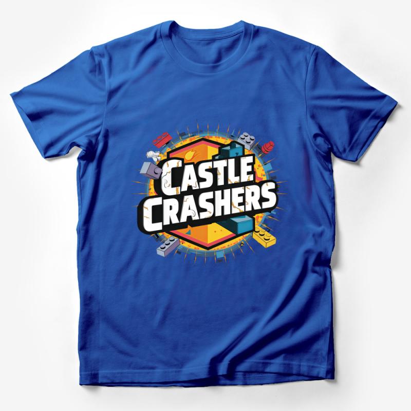 Castle Crashers Themed T-Shirt, Colorful Gaming Graphic Tee, Unisex Fashion Male T-Shirt