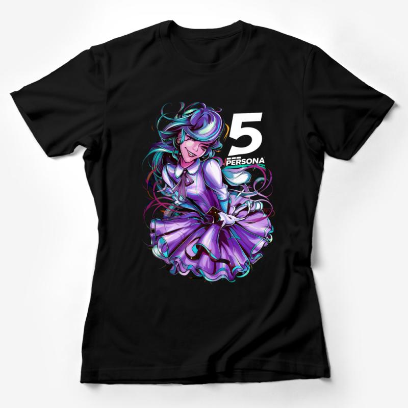 Anime-Inspired T-Shirt, Vibrant Character Print, Comfortable and Stylish, Unisex Fit, Great for Gaming Fans Female T-Shirt