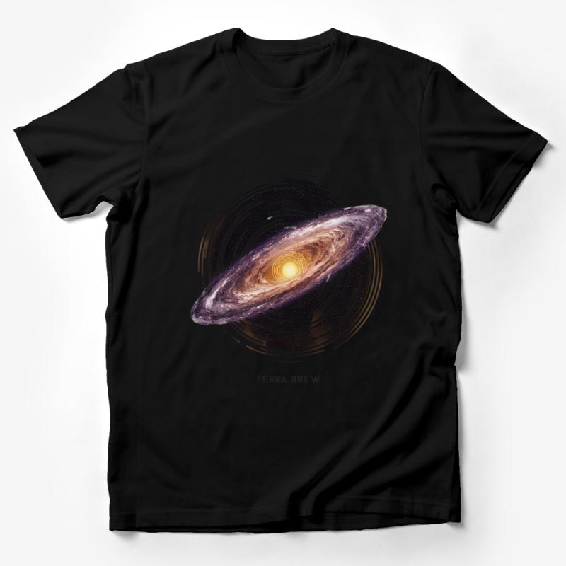 Cosmic Galaxy Terra Brew T-Shirt, Space Themed Graphic Tee, Unisex Astronomy Shirt, Unique Gift for Stargazers, Cool Hipster Top Male T-Shirt