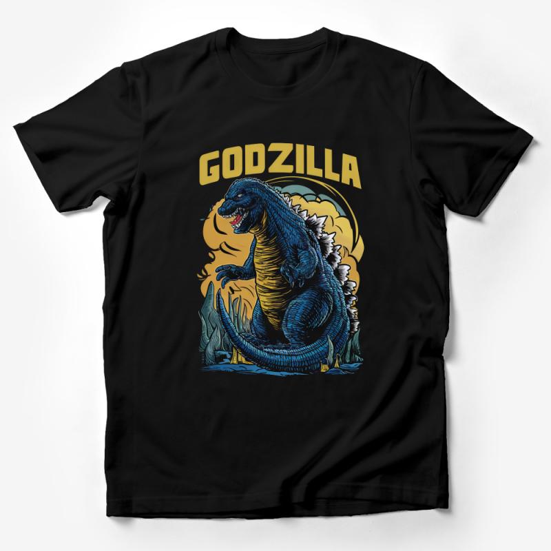 Vintage Godzilla Graphic Tee, Classic Monster Movie Fan T-Shirt, Retro Style Casual Wear, Unisex Apparel Male T-Shirt