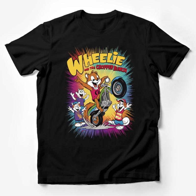 Wheelie and the Chopper Bunch Vintage Cartoon T-Shirt, Retro Animated Series Tee, Nostalgic 70's Fashion Top Male T-Shirt