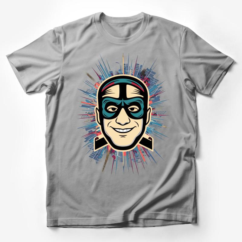 Urban Style Superhero Graphic Tee, Cool Comic Character T-Shirt, Trendy Pop Art Men's Shirt, Unique Streetwear Fashion Clothing Male T-Shirt