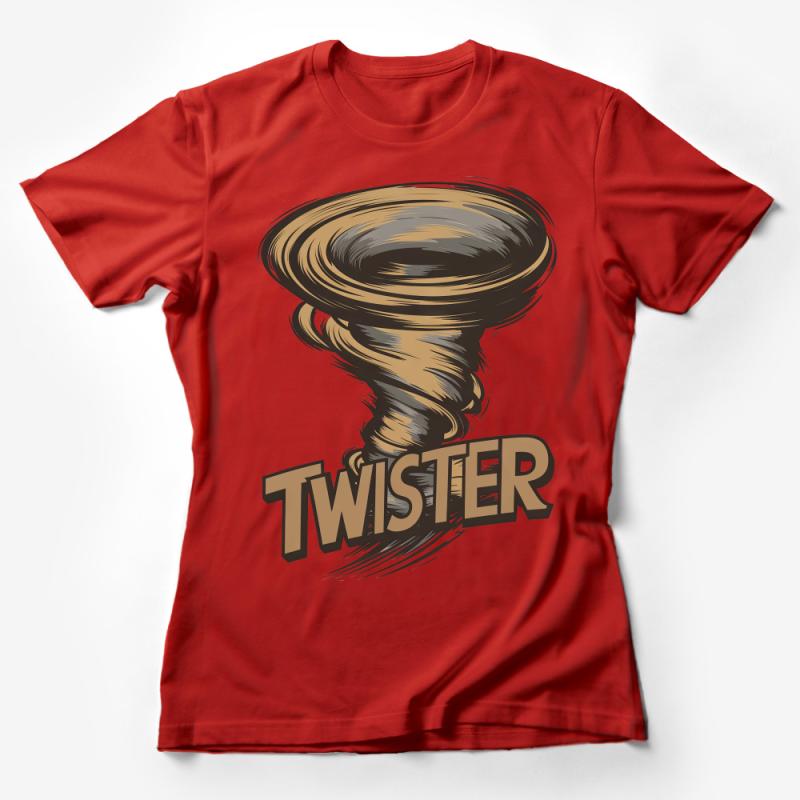 Vintage Twister Tornado Graphic Tee, Retro Inspired Storm Chaser Shirt, Soft Cotton Unisex T-Shirt, Casual Summer Outfit Top Female T-Shirt