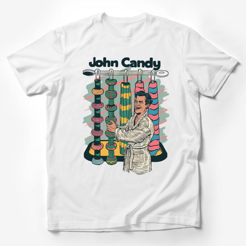 Vintage John Candy Inspired Graphic Tee, Retro 80s Style Actor T-Shirt, Unisex Pop Culture Apparel, Gift for Movie Fans Male T-Shirt