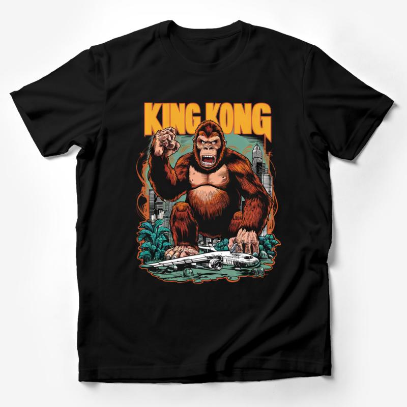 King Kong Vintage T-Shirt, Retro Monster Movie Graphic Tee, Urban Jungle Gorilla Shirt, Unisex Apparel Male T-Shirt