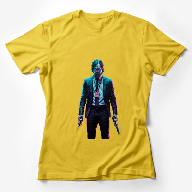 Stylish Action Hero Graphic Tee, Cool Movie-Inspired T-Shirt, Men's Fashion Statement Shirt, Gift for Movie Fans Female T-Shirt