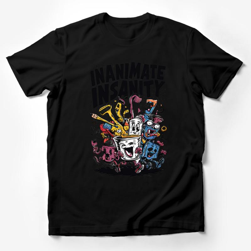 Inanimate Insanity Colorful Characters Fan Art T-shirt, Unique Cartoon Graphic Tee, Gift for Animation Lovers Male T-Shirt