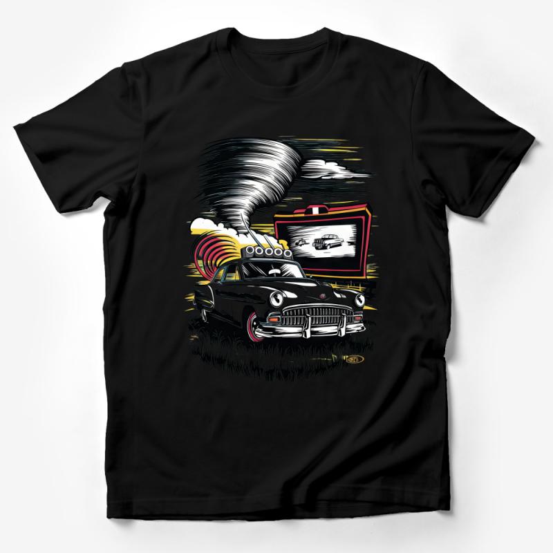 Vintage Car T-Shirt, Classic Automobile Graphic Tee, Retro Style Shirt, Unisex Casual Wear, Car Enthusiast Tee, Unique Gift Idea Male T-Shirt