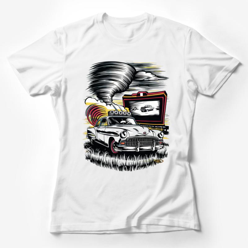 Vintage Car T-Shirt, Classic Automobile Graphic Tee, Retro Style Shirt, Unisex Casual Wear, Car Enthusiast Tee, Unique Gift Idea Female T-Shirt