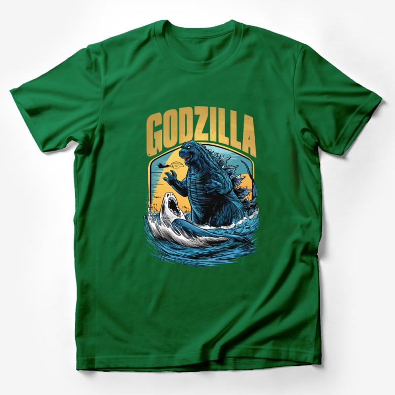 Vintage Godzilla T-Shirt, Retro Kaiju Monster Tee, Classic Sci-Fi Film Fan Shirt, Unisex Graphic Tee, Urban Streetwear, Cool Gift Idea Male T-Shirt