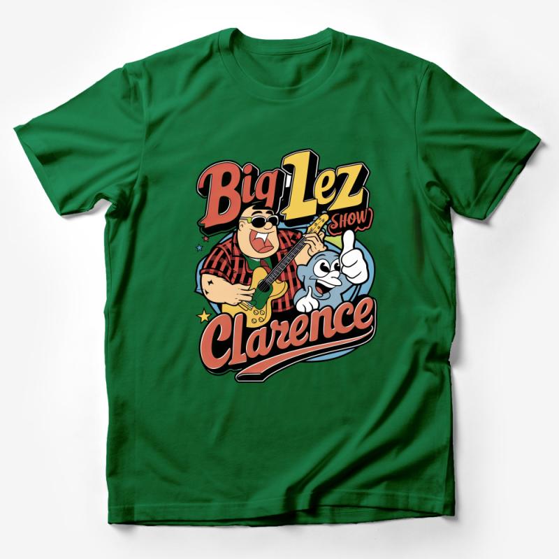 Big Lez Show Clarence Graphic T-Shirt, Fun Cartoon Character Tee, Casual Unisex Shirt, Bold Colorful Apparel, Trendy Top for Fans Male T-Shirt