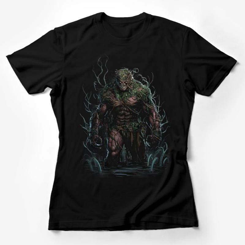 Fantasy Monster T-Shirt, Men's Graphic Tee, Dark Creature Design, Unique Gift for Gamers, Cool Streetwear Female T-Shirt