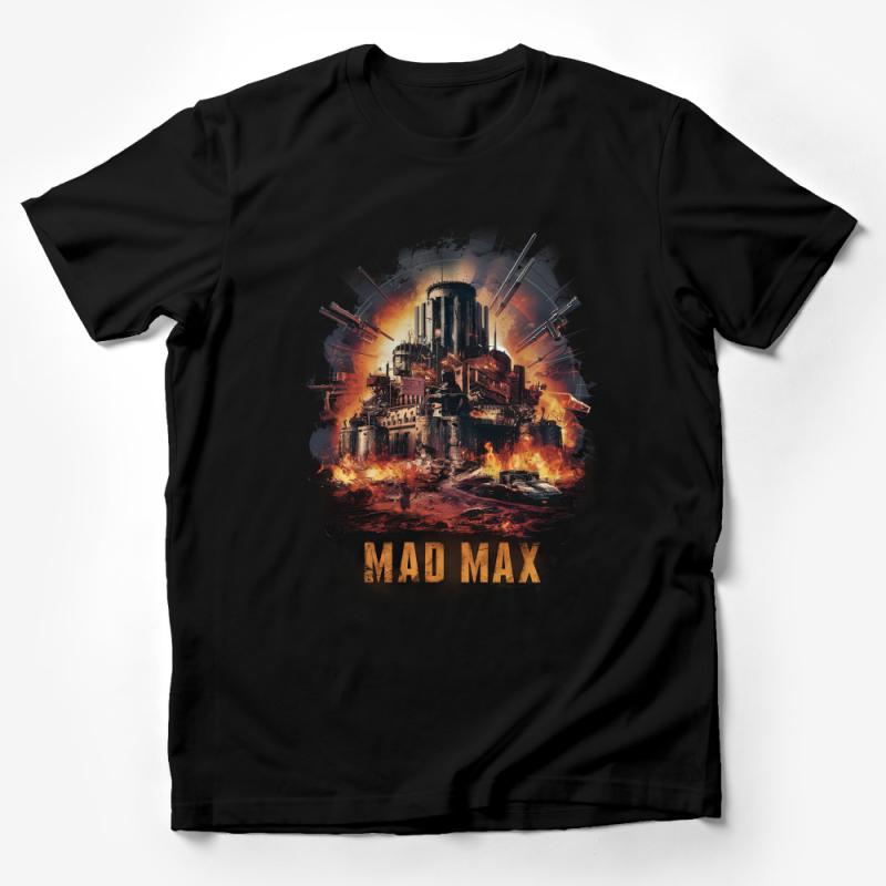 Post-Apocalyptic Mad Max Inspired T-Shirt, Urban Wasteland Graphic Tee, Unisex Movie Fan Apparel Male T-Shirt