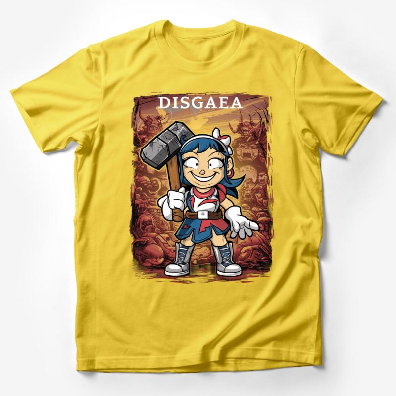 Disgaea Fan Art T-Shirt with Vibrant Character Print for Gamers and Collectors Male T-Shirt