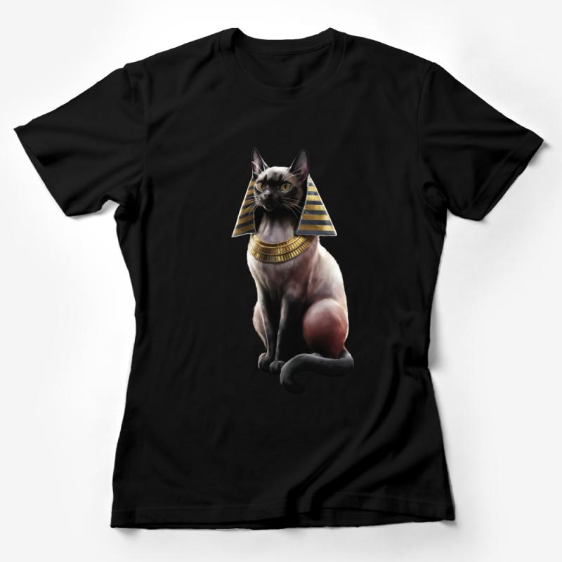 Egyptian Cat Sphinx Tee, Mythical Creature Graphic Shirt, Unisex Adult Fashion, Unique Feline Design Top Female T-Shirt