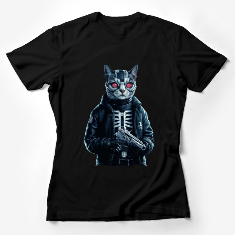 Cat Superhero T-Shirt, Cool Feline In Costume Tee, Funny Animal Character Shirt, Unique Graphic Tee, Unisex Apparel, Gift for Cat Lovers Female T-Shirt