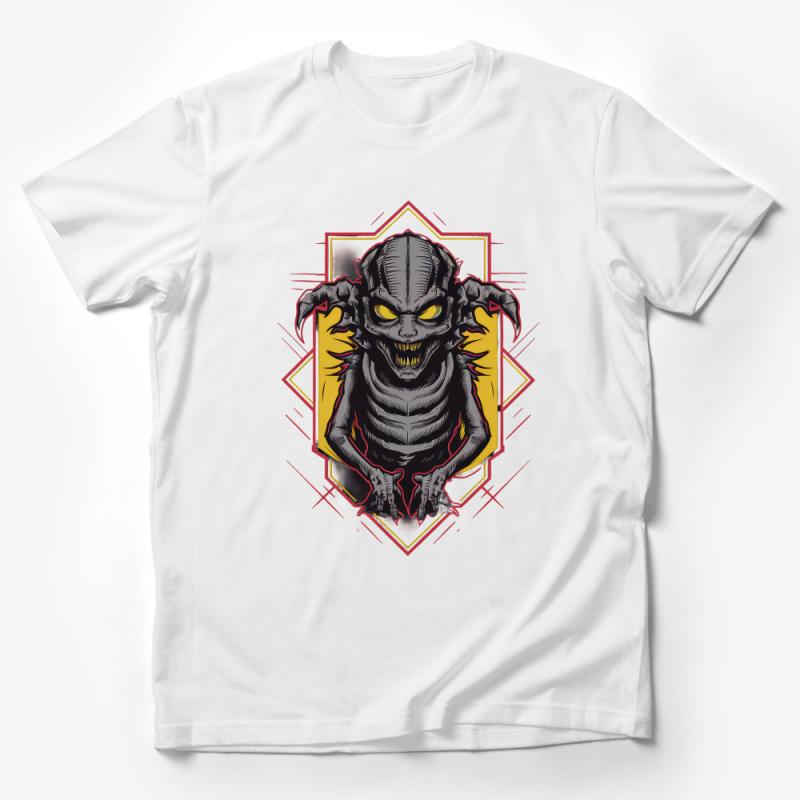 Men's Graphic Tee, Dark Fantasy Creature Art, Unique Monster Illustration T-Shirt, Cool Horror Design, Casual Streetwear, Hipster Top Male T-Shirt