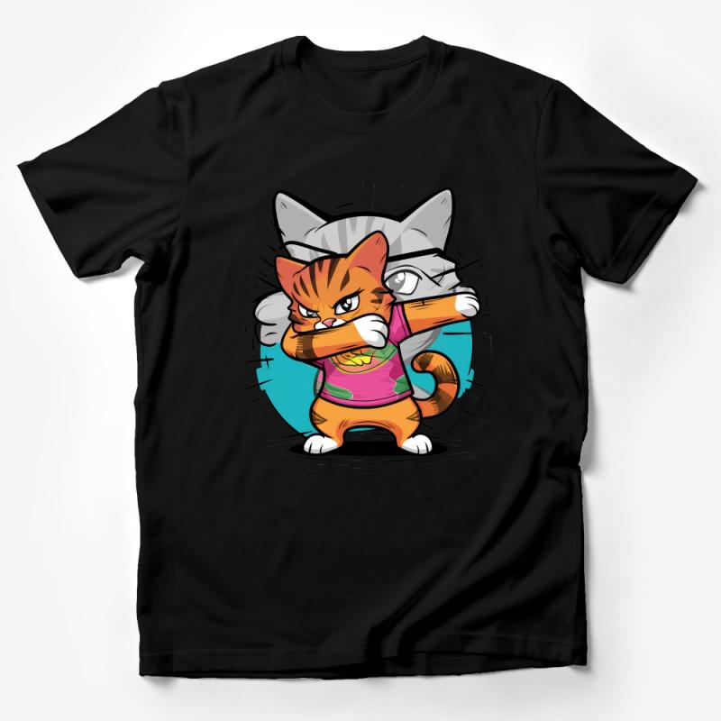 Funny Cat Superhero T-Shirt, Cool Feline Hero Tee, Comfy Casual Unisex Shirt, Unique Cat Lover Gift, Graphic Tee for All Ages Male T-Shirt